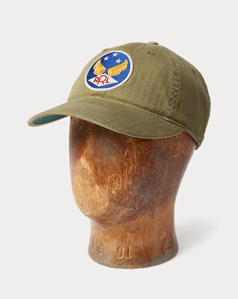 RRL Winged-Logo Twill Ball Cap - Brewster Green sold by Cave and Post