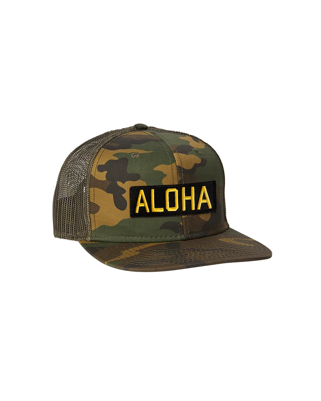 Aloha Hat-Woodland Camo sold by Cave and Post