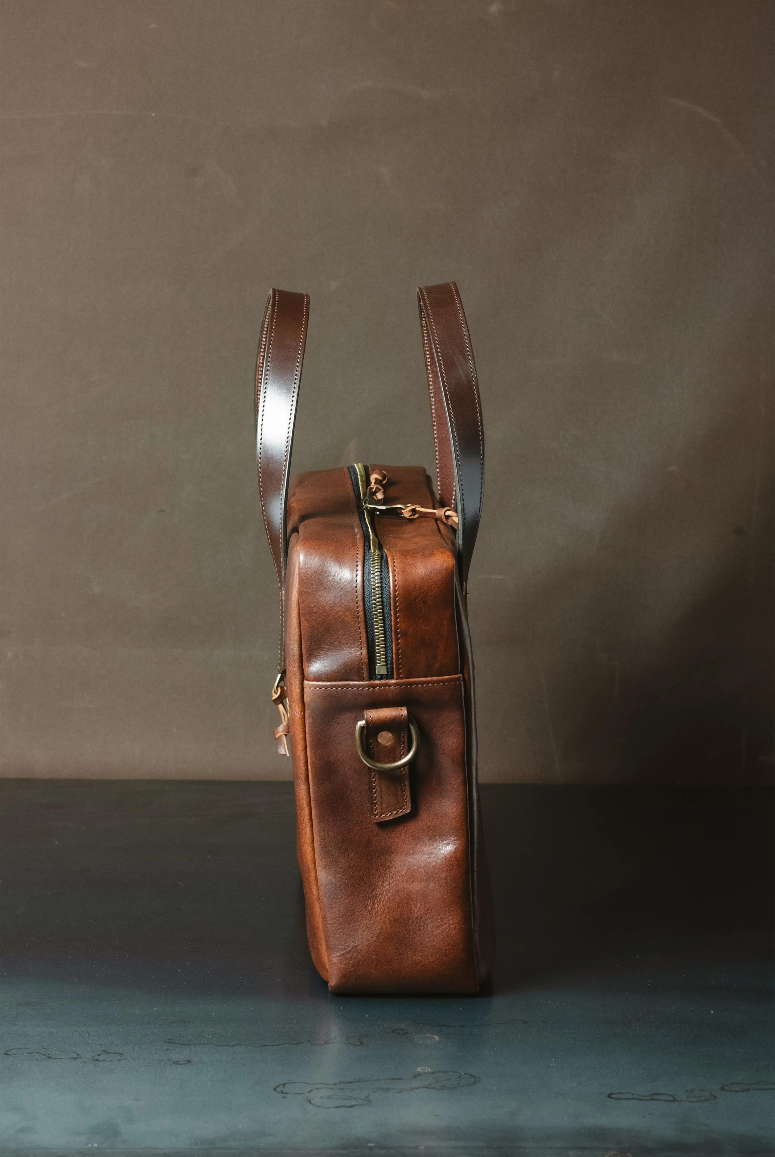 Briefcase - Cognac Nemesis sold by Cave and Post product image thumbnail 4