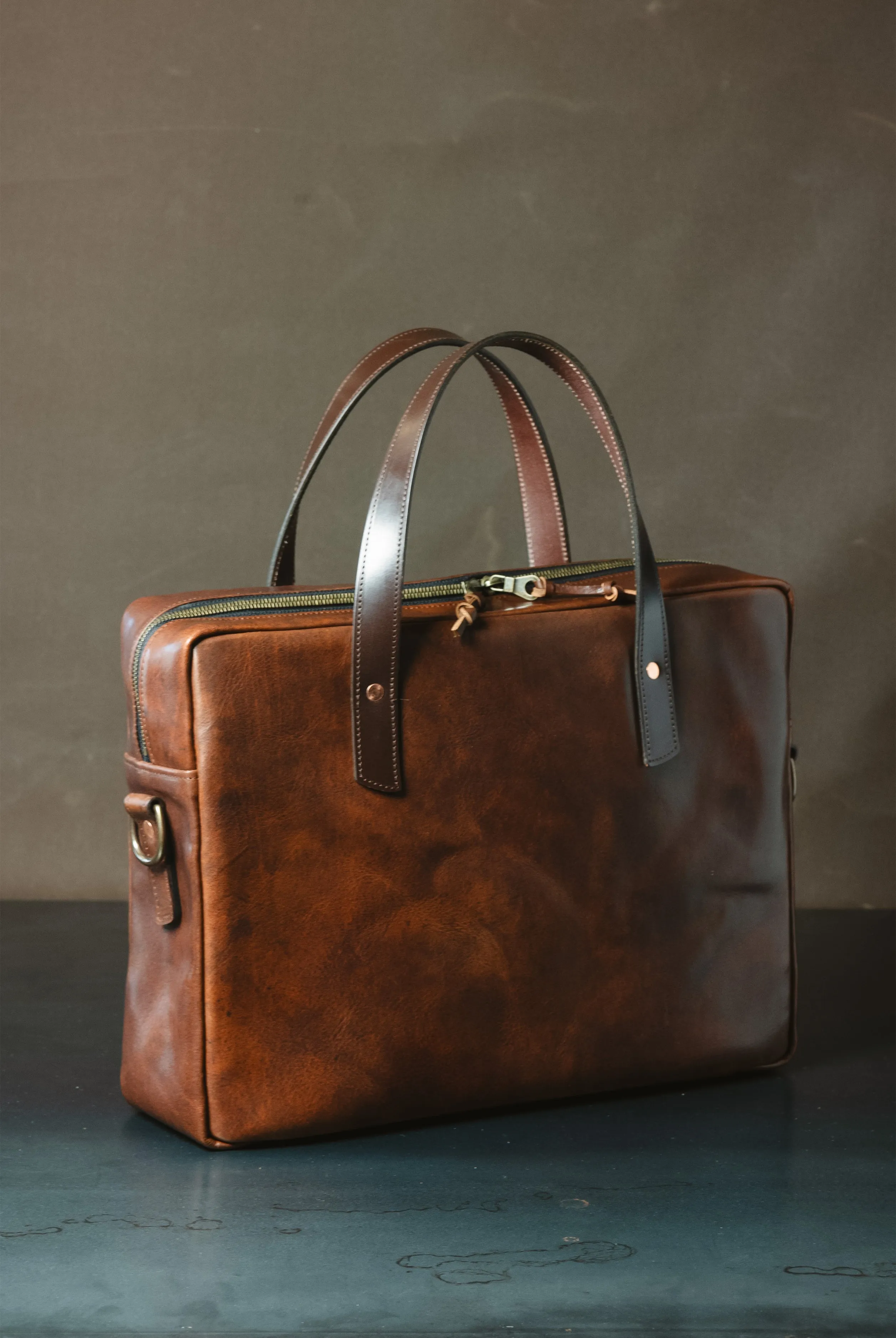 Briefcase - Cognac Nemesis sold by Cave and Post product image thumbnail 3