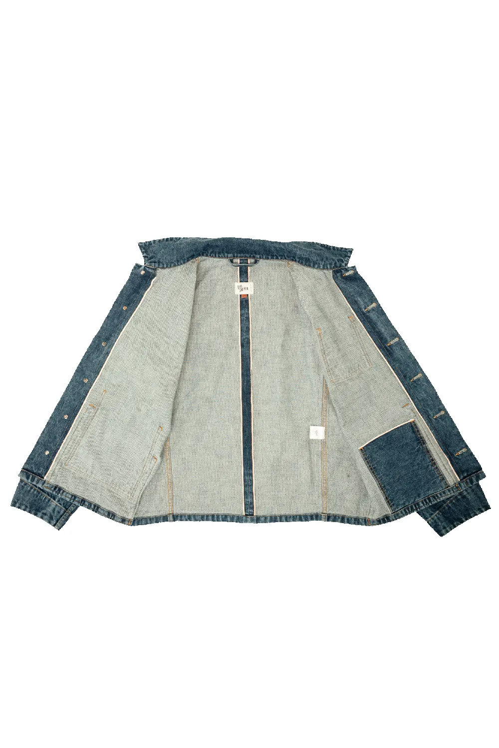 Amos Chore Coat - Stonewashed15oz Japanese Selvedge Denim sold by Cave and Post product image thumbnail 3