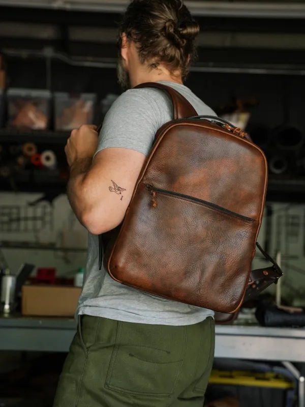 Daypack - Badalassi Carlo Cognac Nemesis Leather sold by Cave and Post