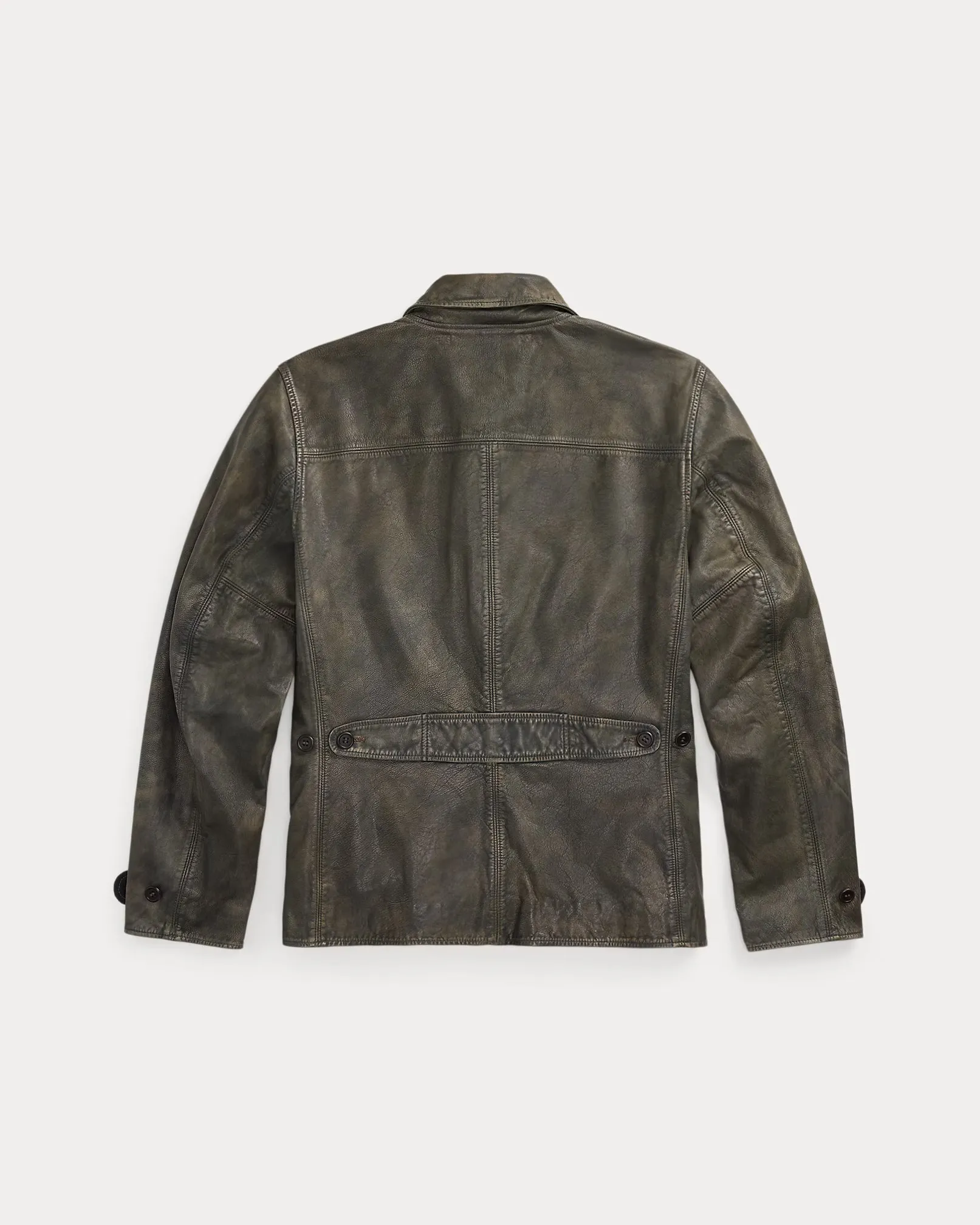 RRL Indigo Leather Car Coat sold by Cave and Post product image thumbnail 2