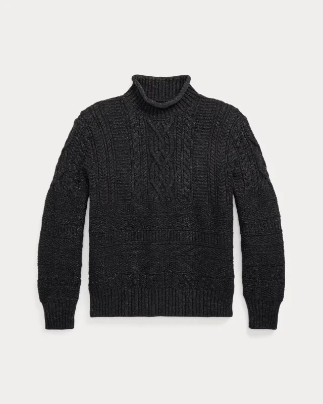 RRL Cotton-Wool Rollneck Sweater sold by Cave and Post