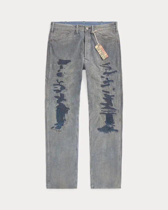 RRL Straight Fit Distressed Corduroy Pant sold by Cave and Post