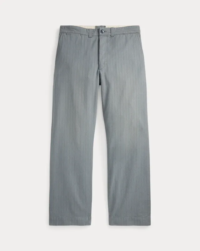 RRL Striped Woven Field Pant sold by Cave and Post