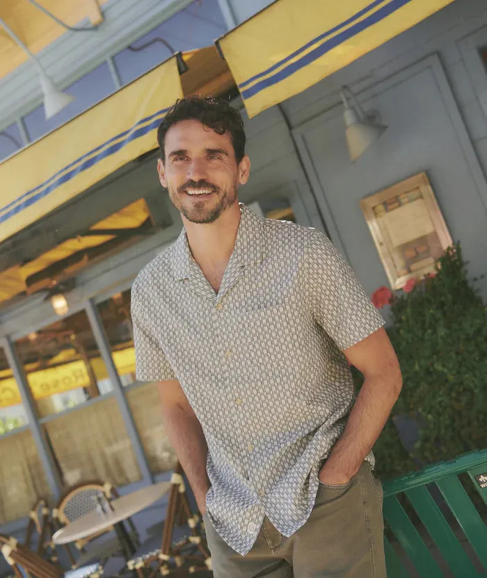 Landon Checkered Resort Shirt - Vintage Indigo sold by Cave and Post product image thumbnail 2