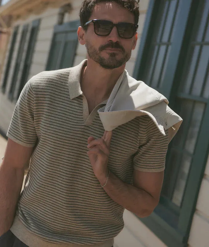 Liam Sweater Polo - Natural/Charcoal sold by Cave and Post product image thumbnail 3