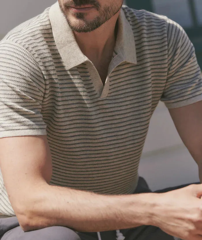 Liam Sweater Polo - Natural/Charcoal sold by Cave and Post product image thumbnail 4