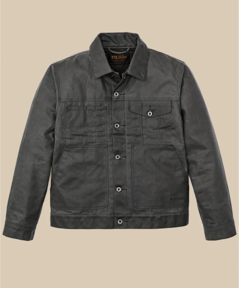 TIN CLOTH SHORT LINED CRUISER JACKET - CASTOR GRAY sold by Cave and Post product image thumbnail 3