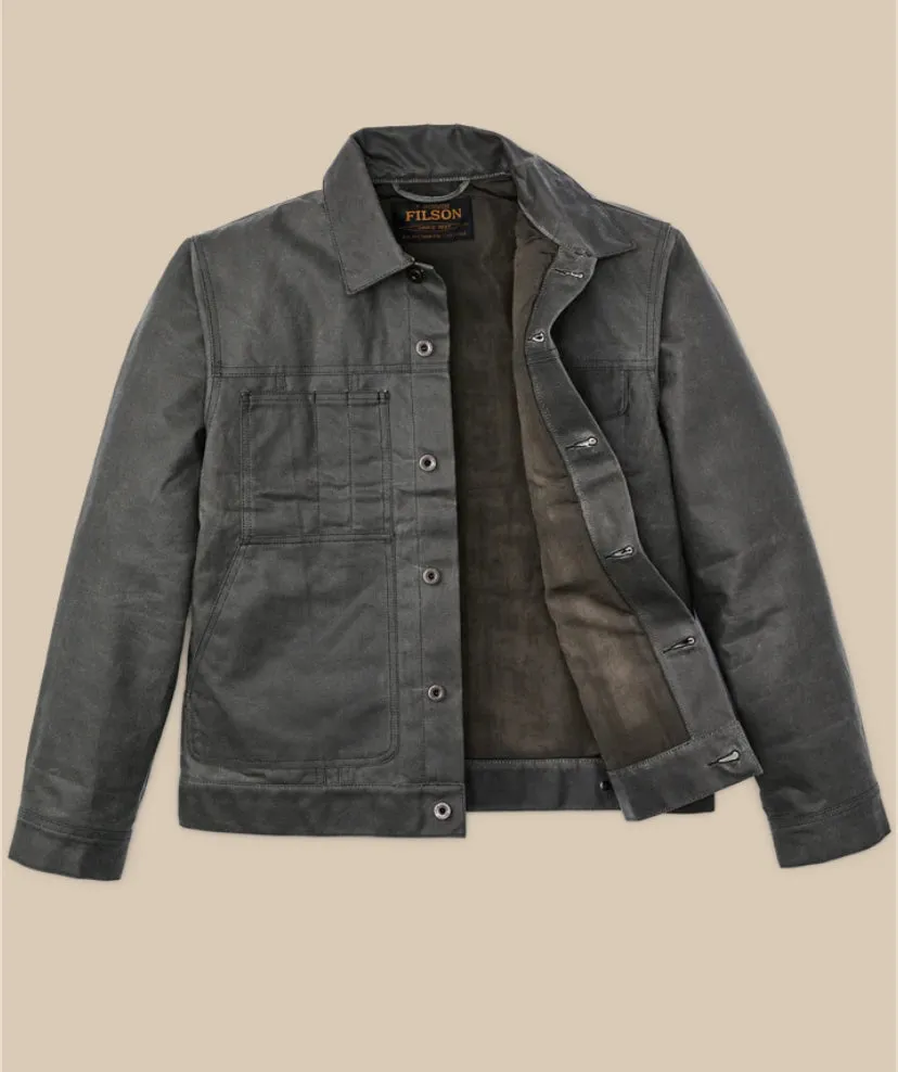 TIN CLOTH SHORT LINED CRUISER JACKET - CASTOR GRAY sold by Cave and Post product image thumbnail 5