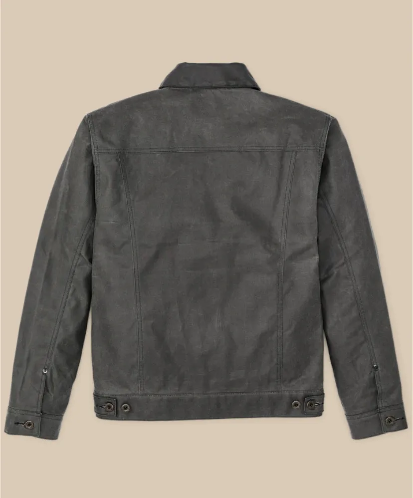 TIN CLOTH SHORT LINED CRUISER JACKET - CASTOR GRAY sold by Cave and Post product image thumbnail 4