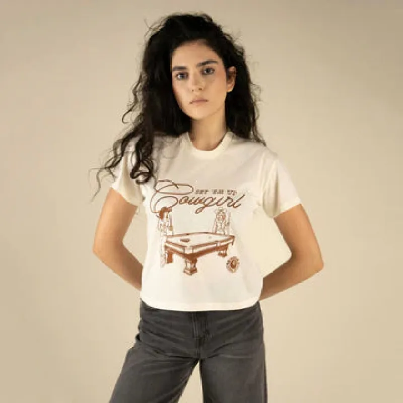 Set 'Em Up Boxy Tee - Vintage White sold by Cave and Post
