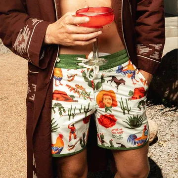 Point Bar Boardshort - Cowboy Surreal Print sold by Cave and Post product image thumbnail 3