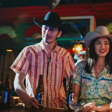 The Wyatt Pearl Snap Short Sleeve Serape Shirt - Cream/Clay sold by Cave and Post product image thumbnail 2