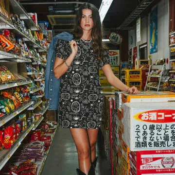 Gabriela Shift Dress - Charcoal sold by Cave and Post product image thumbnail 2