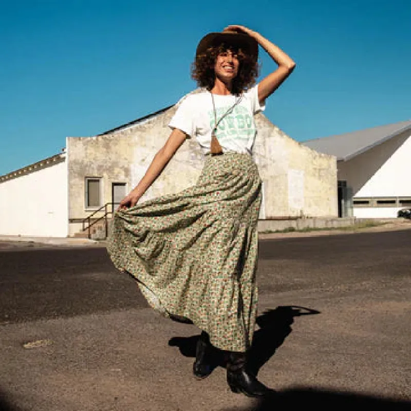 Juliette Skirt - Desert Rose Cream sold by Cave and Post