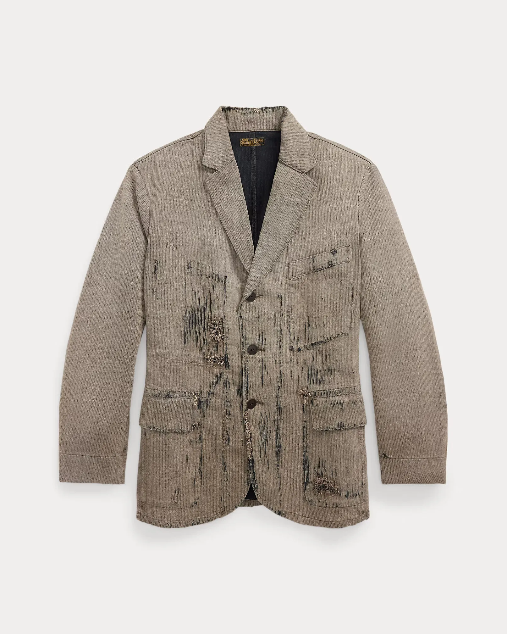 RRL Unconstructed Repaired Jaspé Sport Coat sold by Cave and Post