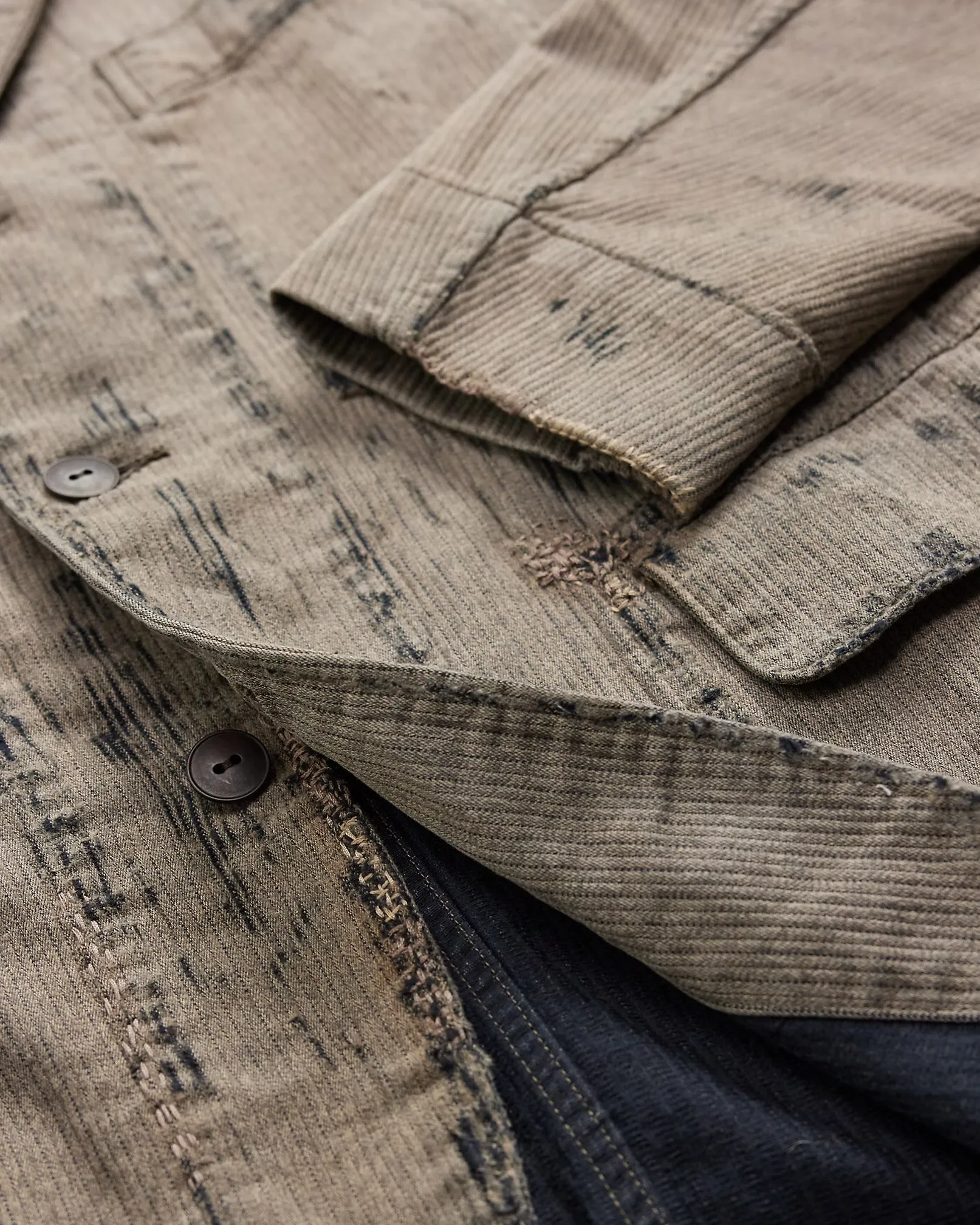 RRL Unconstructed Repaired Jaspé Sport Coat sold by Cave and Post product image thumbnail 4