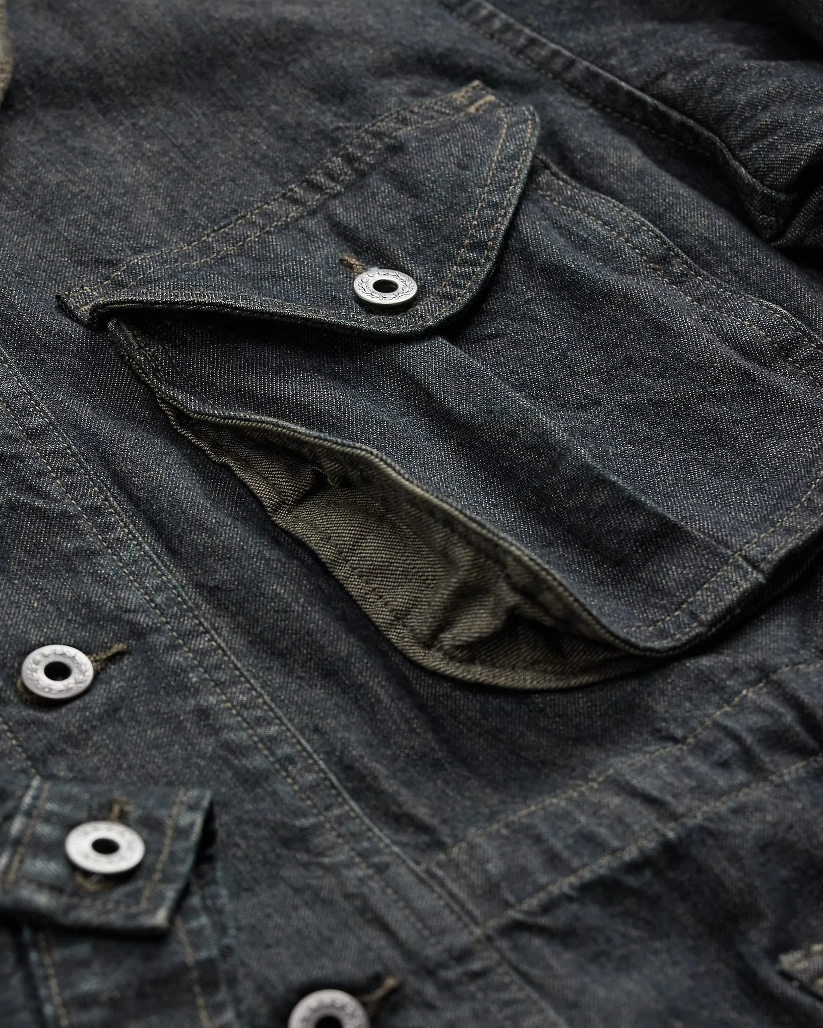RRL Indigo Cotton-Linen Denim Field Coat sold by Cave and Post product image thumbnail 4