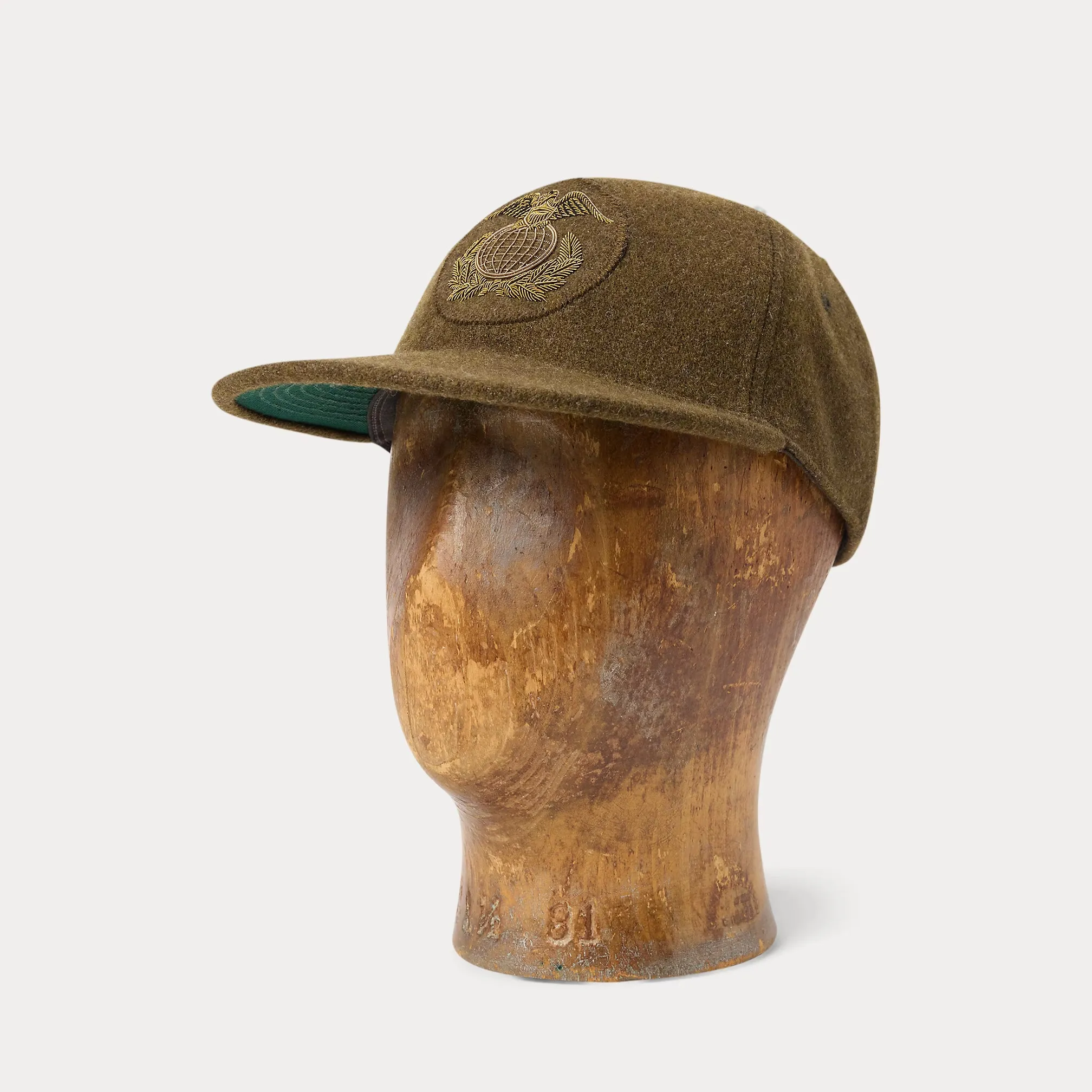 RRL Bullion Wool-Blend Ball Cap sold by Cave and Post