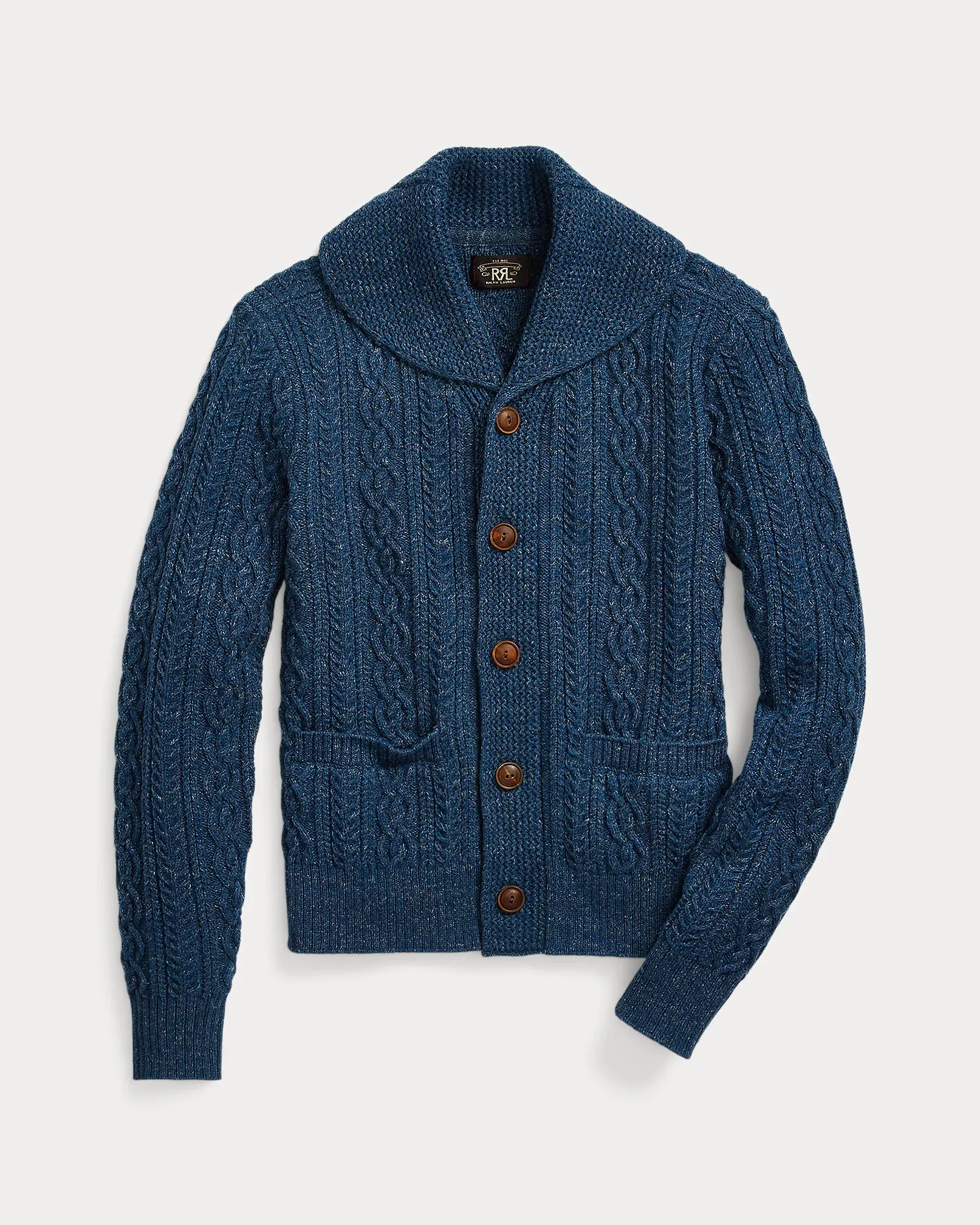 RRL Cable Cotton-Wool Shawl Cardigan for Women sold by Cave and Post