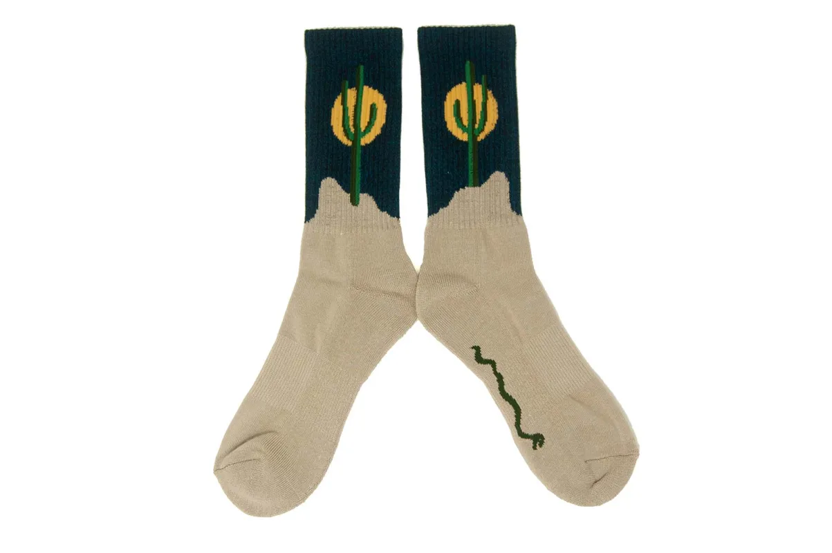 SUNSET CACTUS Socks sold by Cave and Post