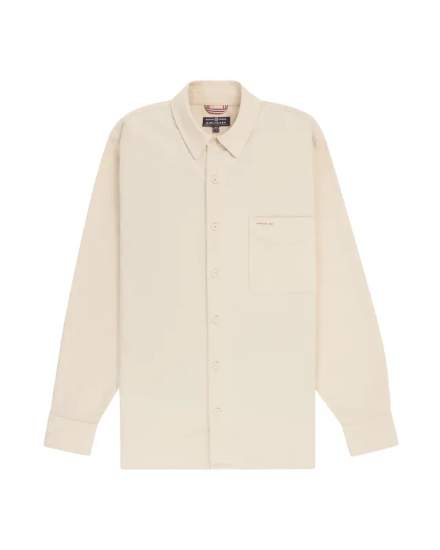 FRAMHEIM FLANNEL SHIRT MENS-Oatmeal sold by Cave and Post