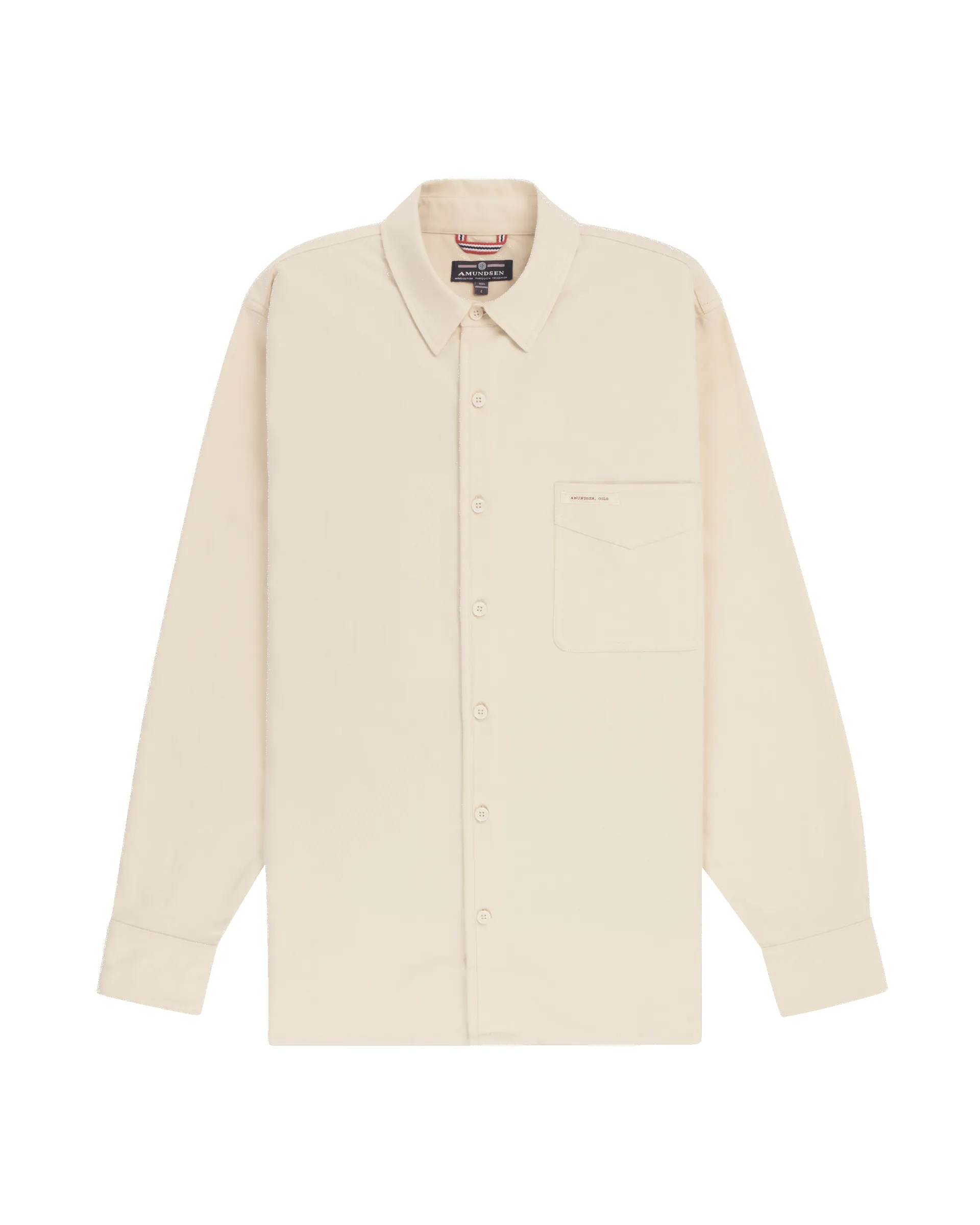 FRAMHEIM FLANNEL SHIRT MENS-Oatmeal sold by Cave and Post