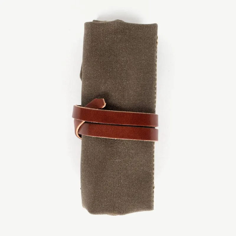 Utility Roll - Waxed Field Tan sold by Cave and Post