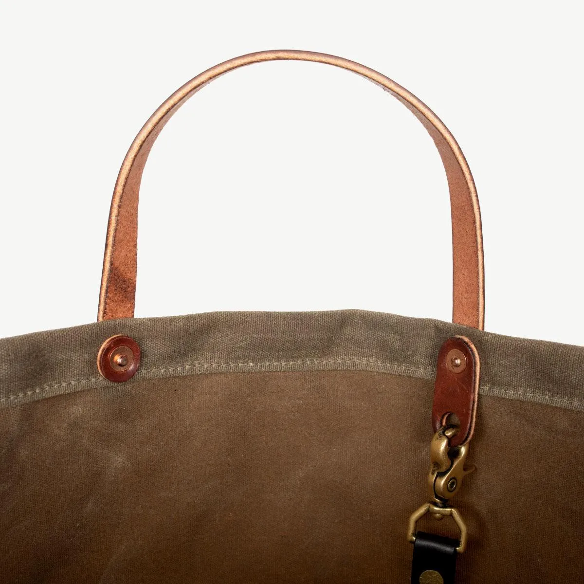 Coal Tote - Waxed Field Tan sold by Cave and Post product image thumbnail 4
