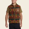 Chisos Fleece Vest - Mitla Motifs : Russet sold by Cave and Post
