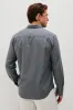 Wyatt Shirt - Charcoal Navy Houndstooth sold by Cave and Post
