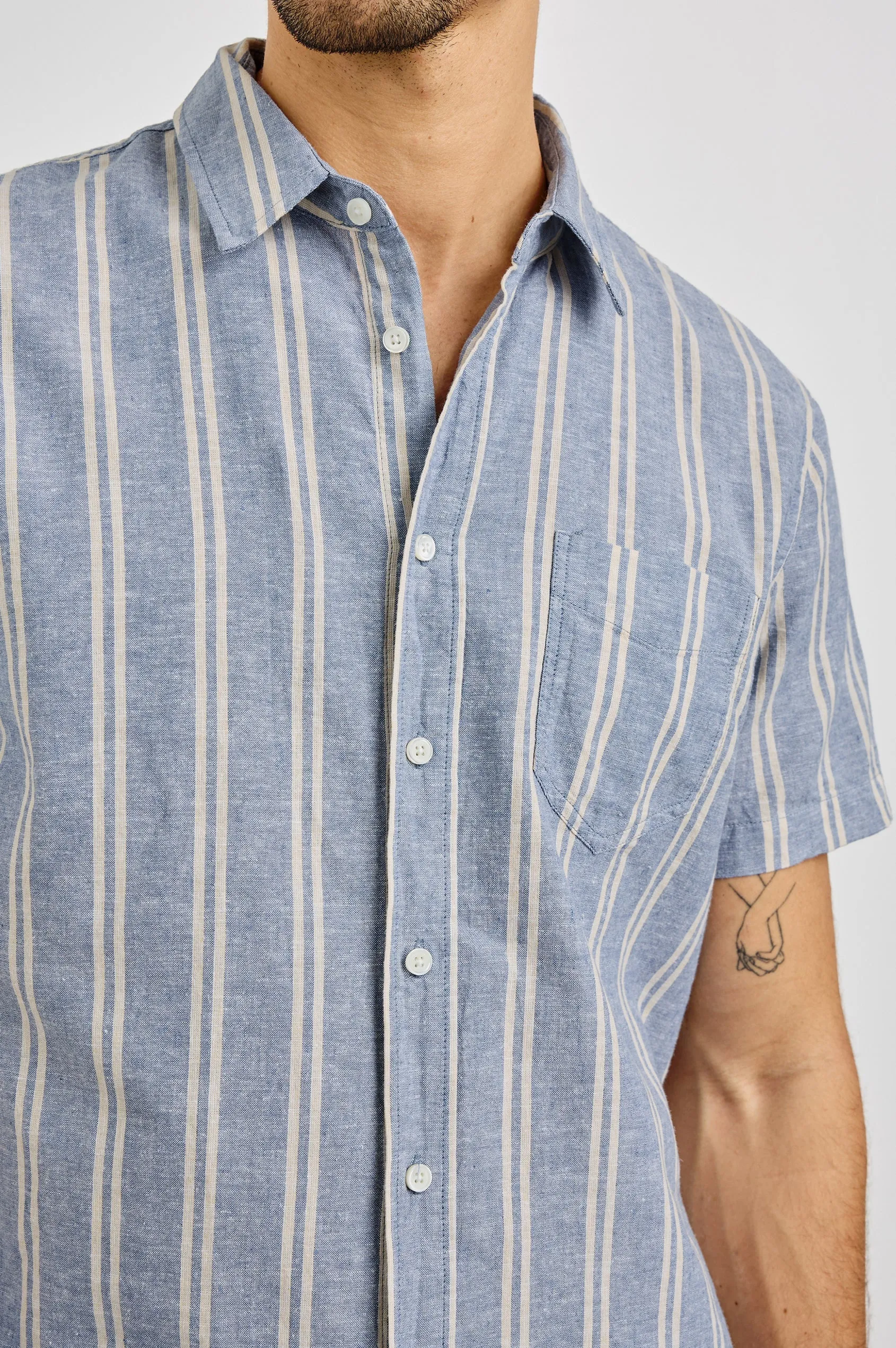 Wilder Shirt - Chambray Butter sold by Cave and Post product image thumbnail 2