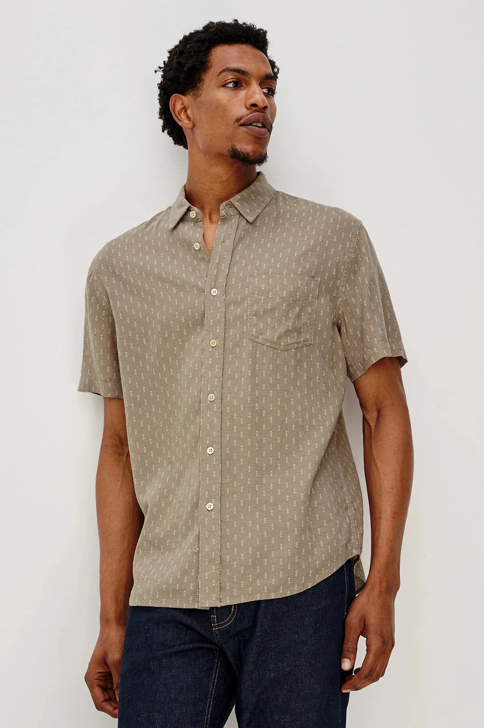 Carson Shirt - Arrow Dot Crater sold by Cave and Post
