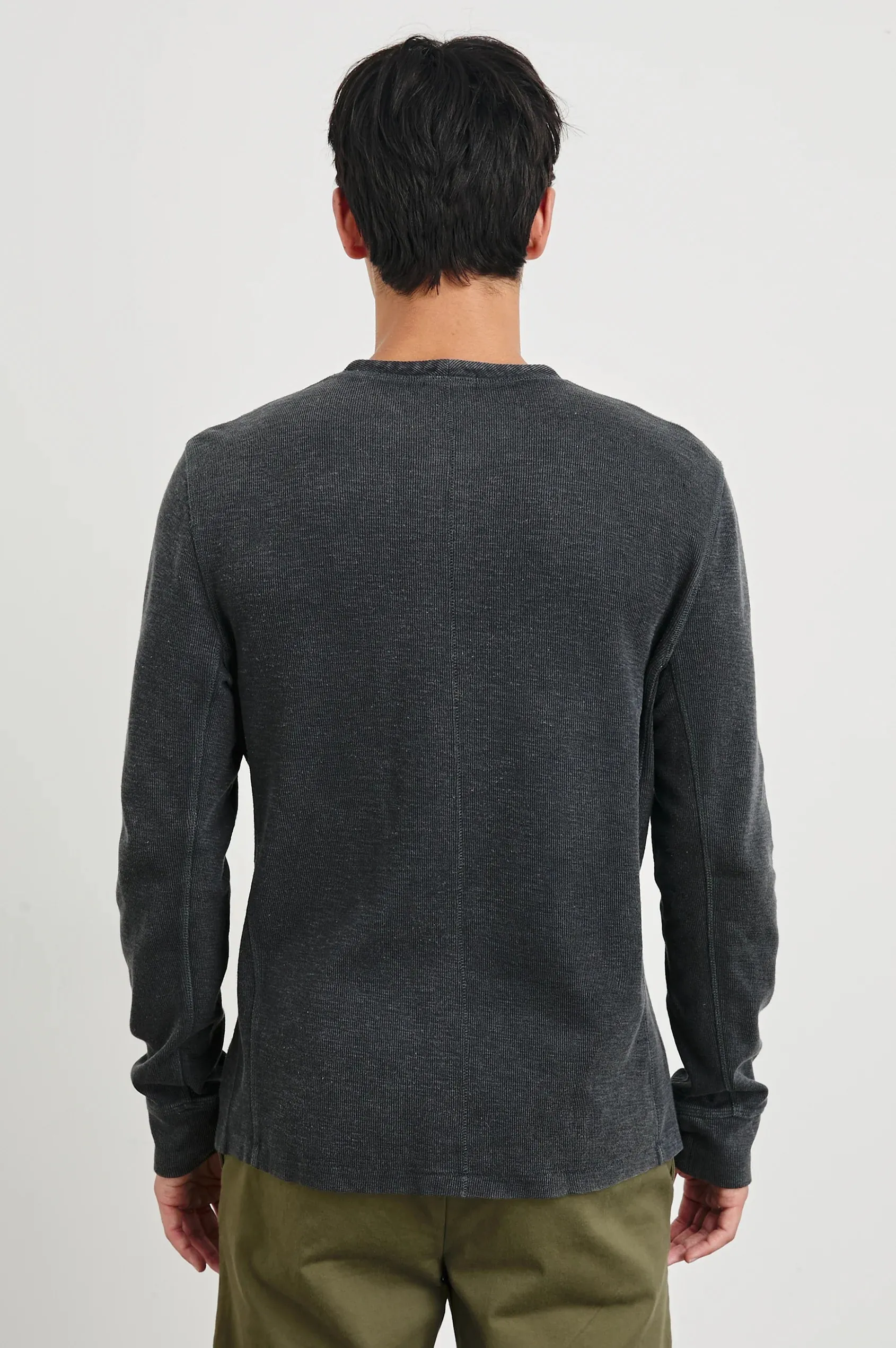 Soto Henley - Washed Black sold by Cave and Post product image thumbnail 5