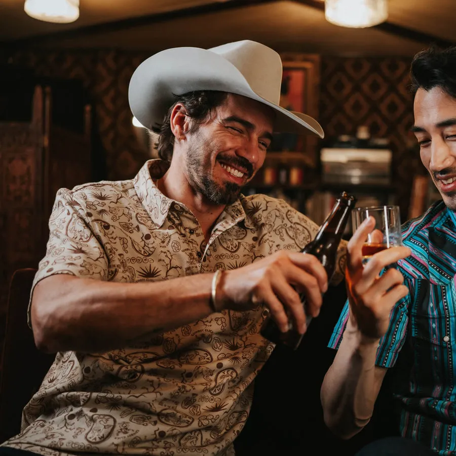 Cantina Pique Polo-Haw Yee Print sold by Cave and Post product image thumbnail 2