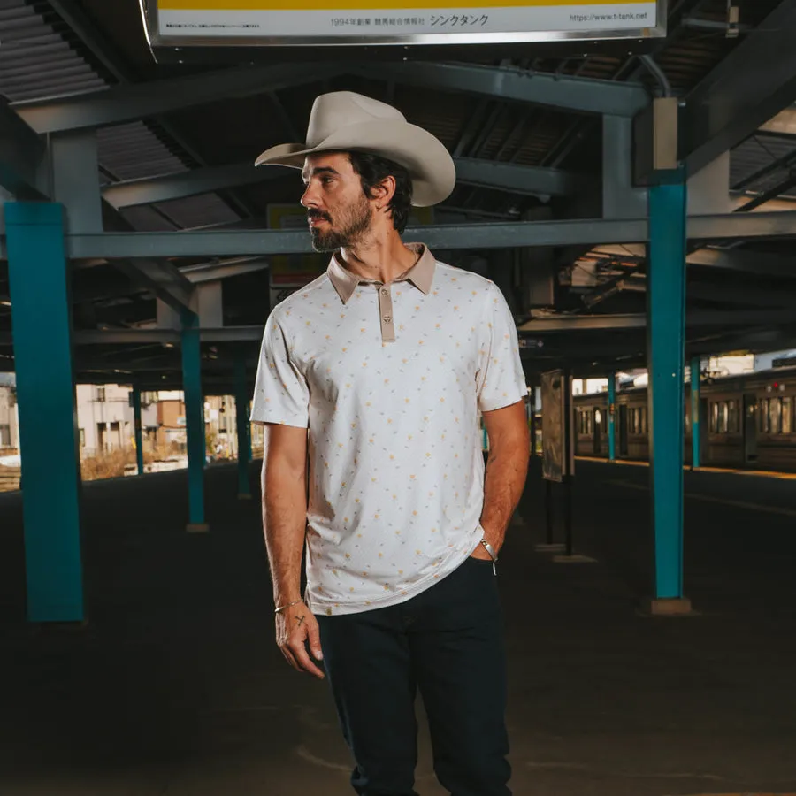 High Noon Performance Polo-Texas Rose Print sold by Cave and Post product image thumbnail 2