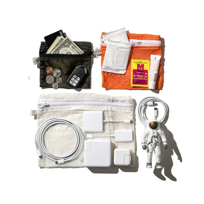 VINTAGE PARACHUTE LIGHT POUCH - WHITE (LAGRE) sold by Cave and Post product image thumbnail 4