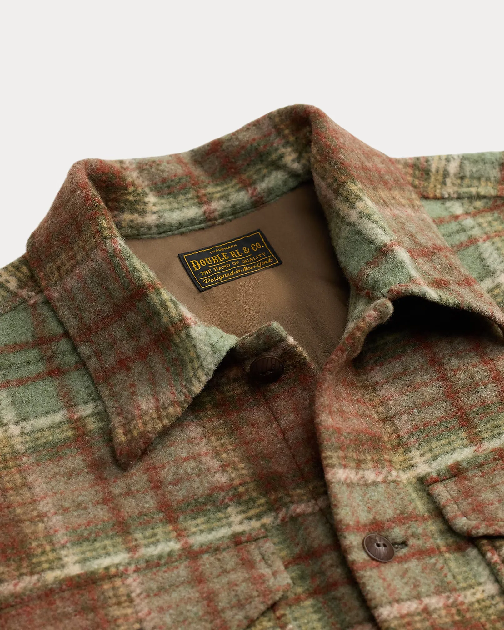 RRL Plaid Wool-Blend Workshirt sold by Cave and Post product image thumbnail 3