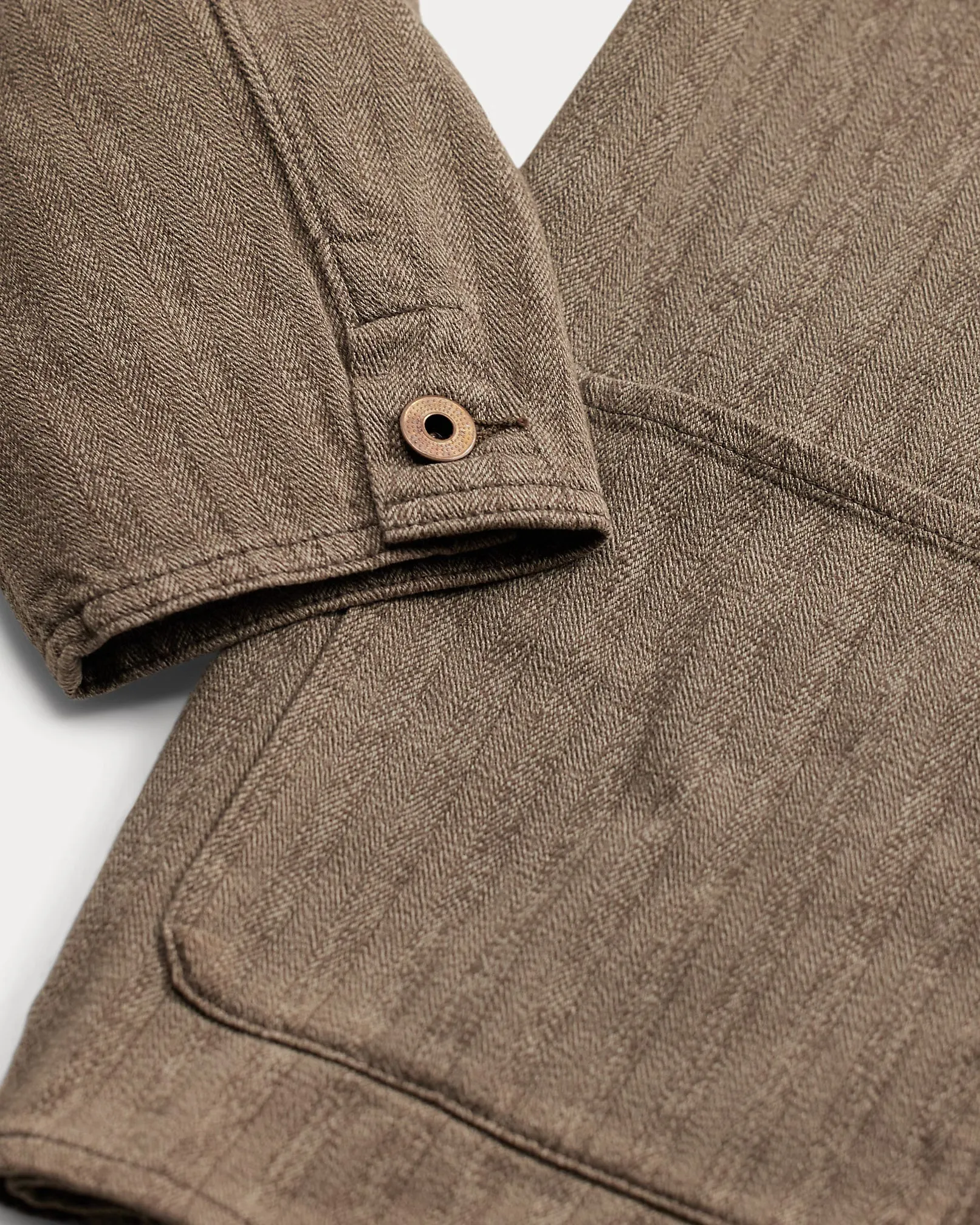 RRL Striped Jaspé Herringbone Jacket sold by Cave and Post product image thumbnail 4