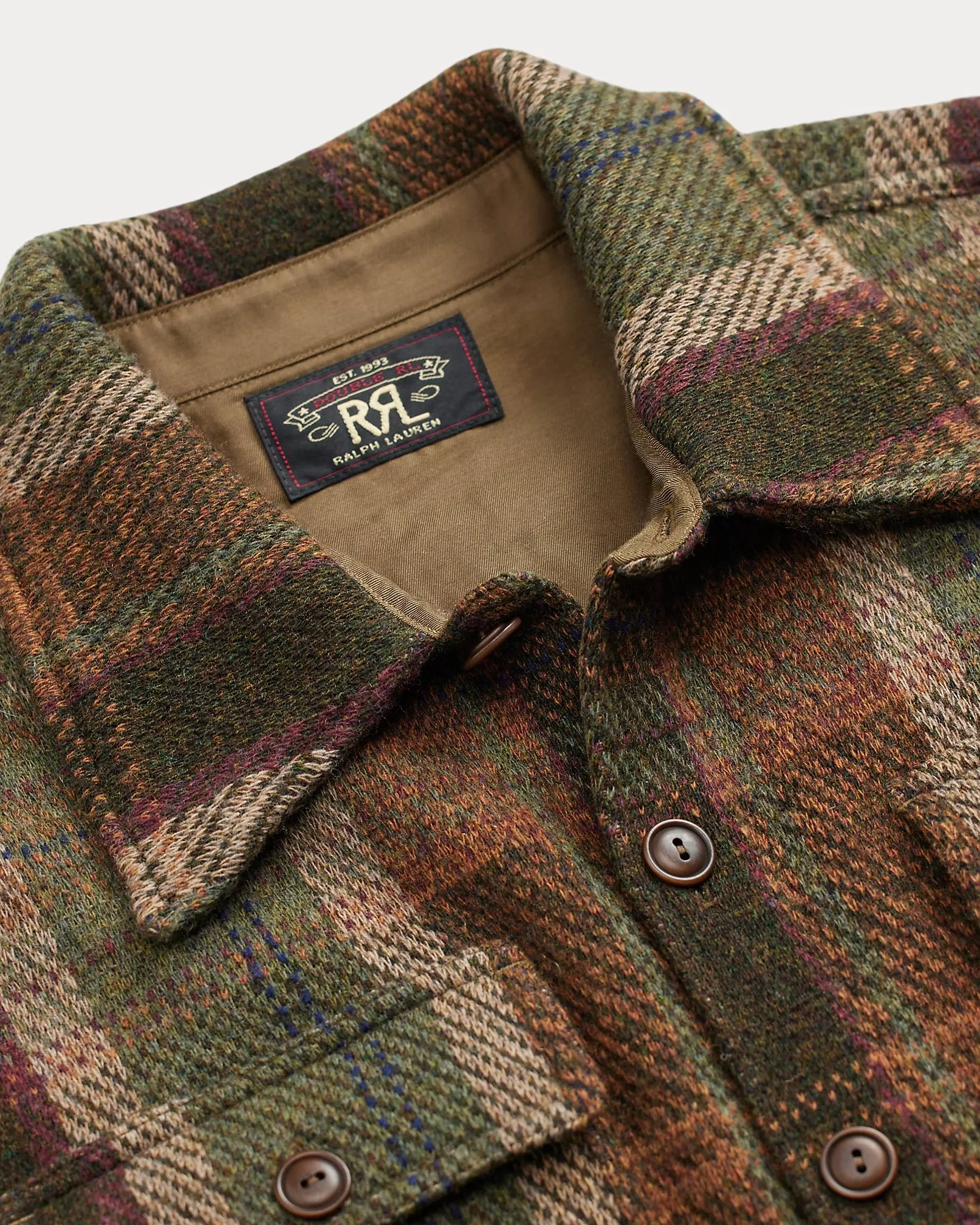 RRL Plaid Wool-Cashmere Workshirt Sweater sold by Cave and Post product image thumbnail 3