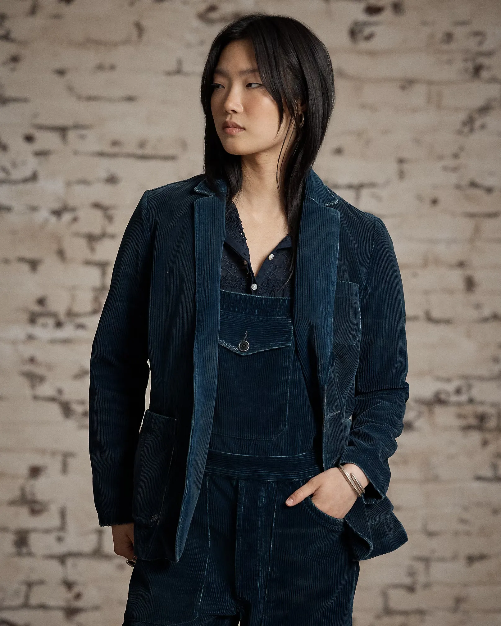 RRL Repaired Indigo Corduroy Blazer sold by Cave and Post product image thumbnail 2