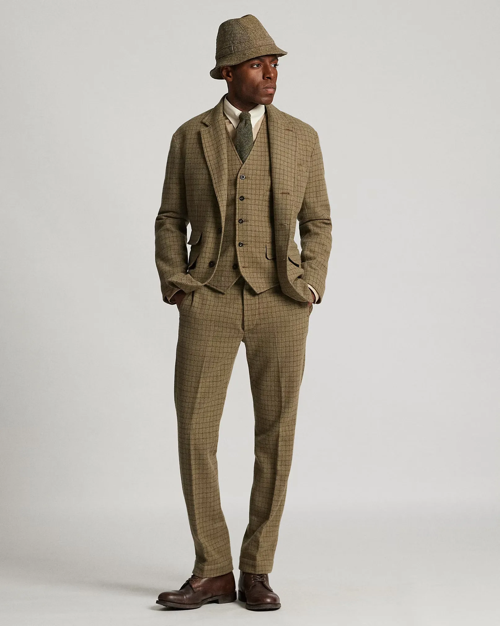 RRL Checked Wool Tweed Vest sold by Cave and Post product image thumbnail 3