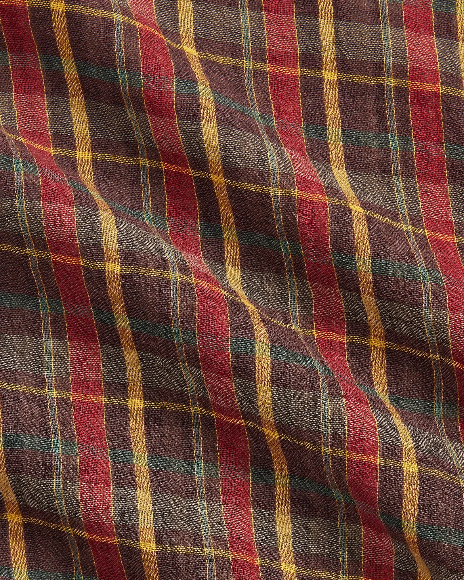 RRL Plaid Double-Faced Cotton Scarf sold by Cave and Post product image thumbnail 5
