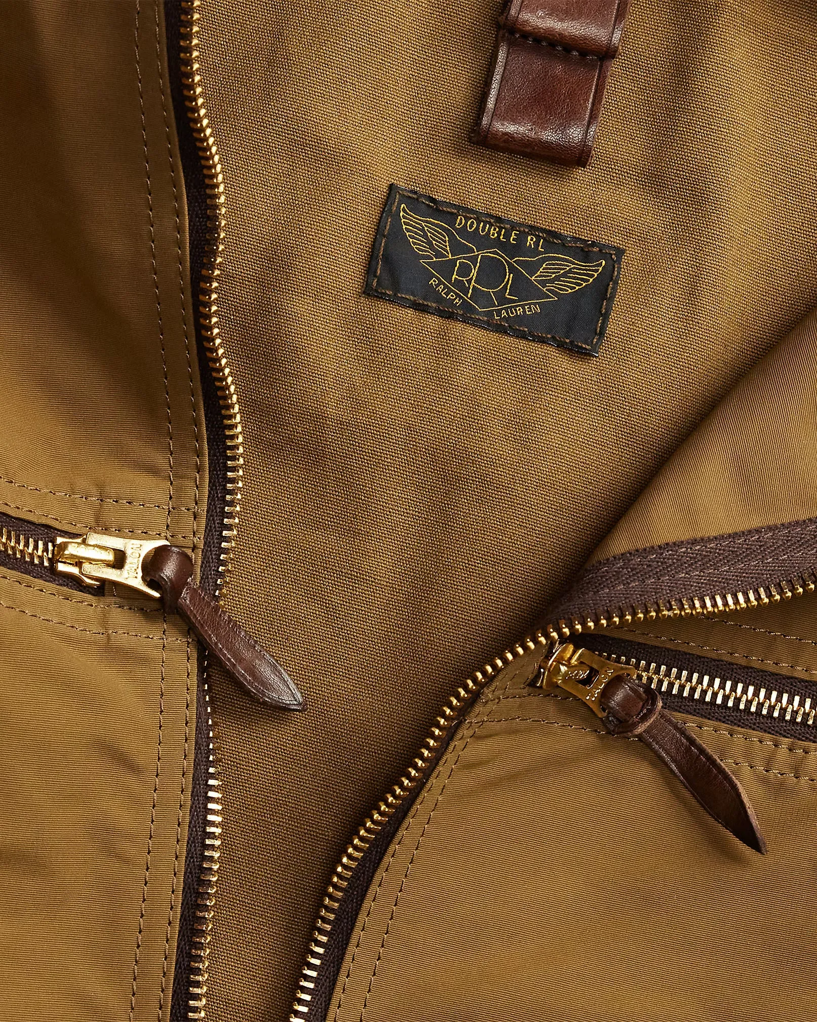 RRL Leather-Trim Oilcloth Garment Bag sold by Cave and Post product image thumbnail 5