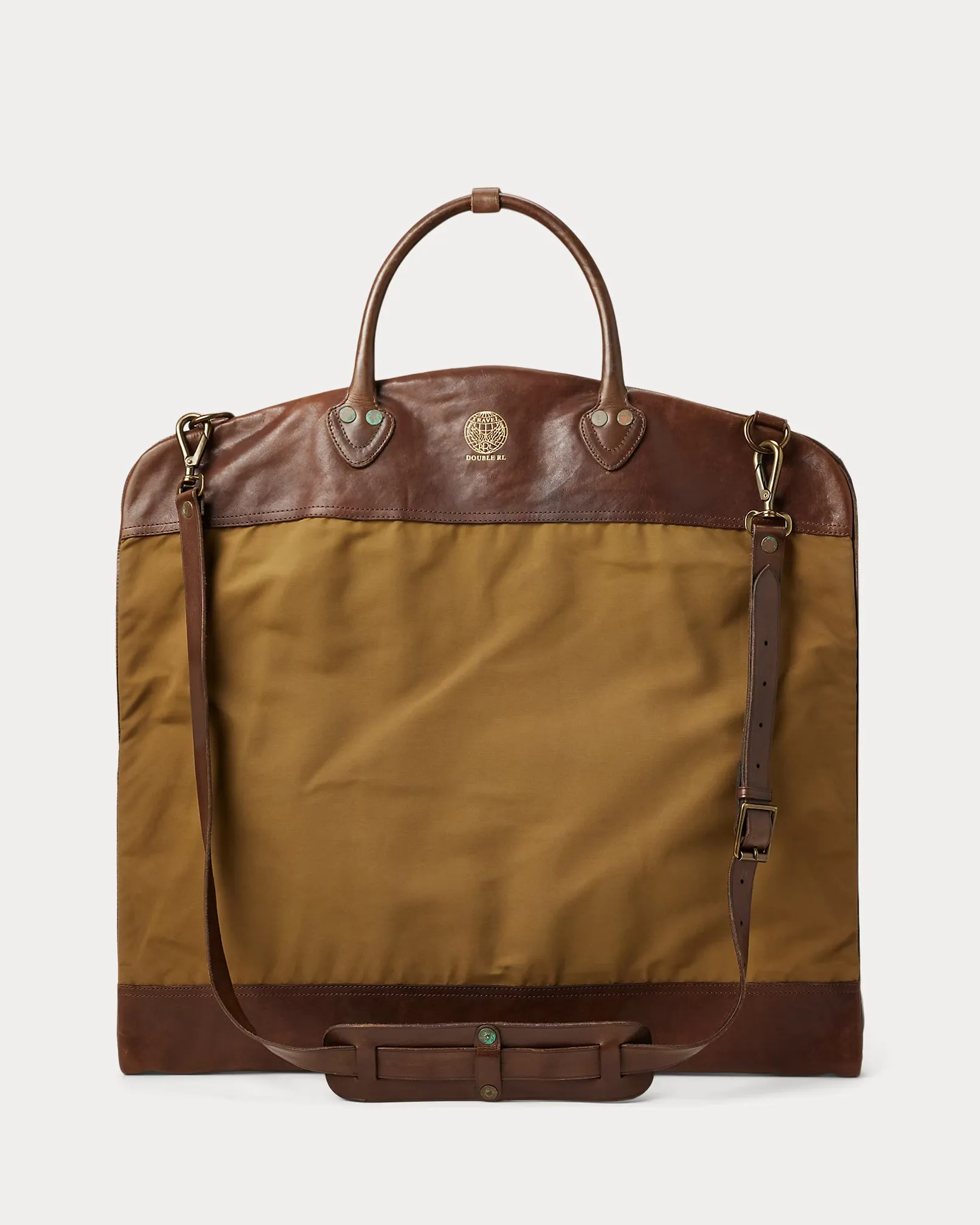 RRL Leather-Trim Oilcloth Garment Bag sold by Cave and Post product image thumbnail 3