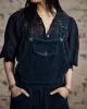 RRL Repaired Indigo Corduroy Overall sold by Cave and Post