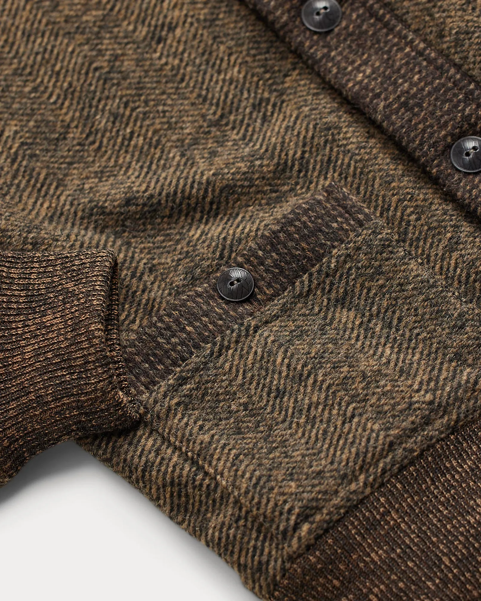 RRL Double-Knit Tweed Cardigan sold by Cave and Post product image thumbnail 4