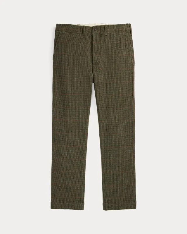 RRL Windowpane Wool Tweed Officer’s Pant sold by Cave and Post